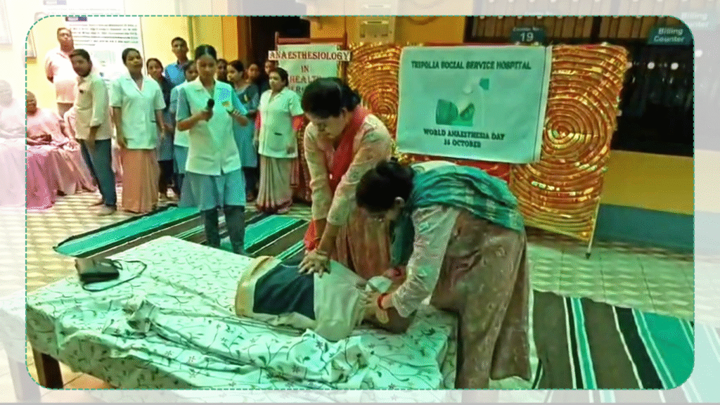 Patient attenders, staff and students were given CPR training (1)