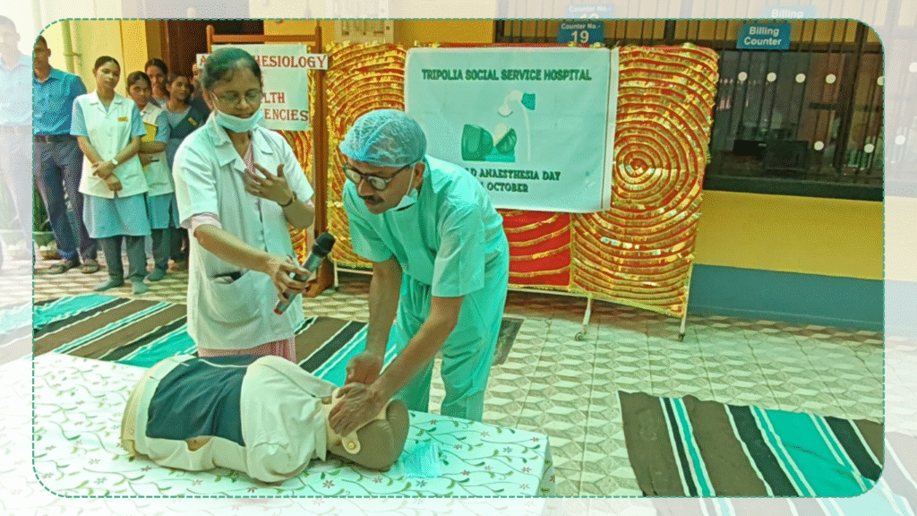Patient attenders, staff and students were given CPR training (6)