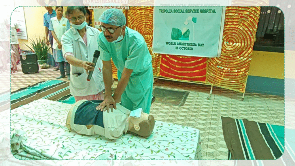 Patient attenders, staff and students were given CPR training (7)